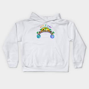 Pet Rainbow Bridge Journey Kids Hoodie